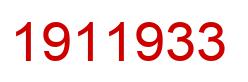Number 1911933 red image