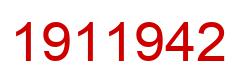 Number 1911942 red image
