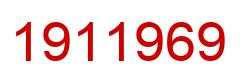 Number 1911969 red image