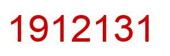 Number 1912131 red image