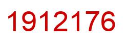 Number 1912176 red image