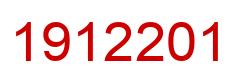 Number 1912201 red image