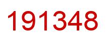 Number 191348 red image