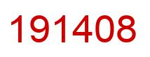 Number 191408 red image