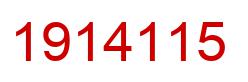 Number 1914115 red image