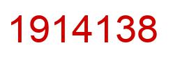 Number 1914138 red image