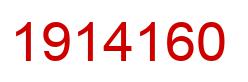 Number 1914160 red image