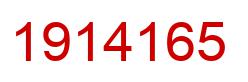 Number 1914165 red image