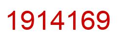 Number 1914169 red image