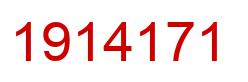 Number 1914171 red image