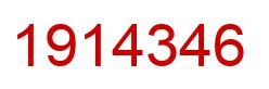 Number 1914346 red image