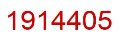 Number 1914405 red image