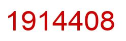Number 1914408 red image