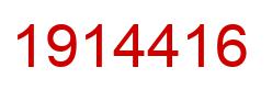 Number 1914416 red image