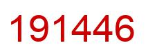 Number 191446 red image