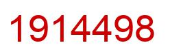 Number 1914498 red image