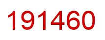Number 191460 red image
