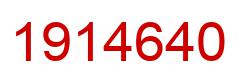 Number 1914640 red image