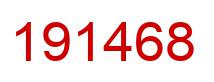 Number 191468 red image