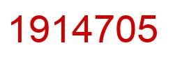Number 1914705 red image