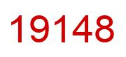 Number 19148 red image