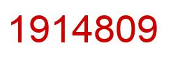 Number 1914809 red image