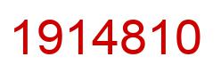 Number 1914810 red image