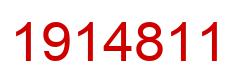 Number 1914811 red image