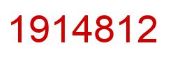 Number 1914812 red image