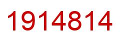 Number 1914814 red image
