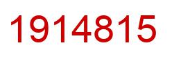 Number 1914815 red image
