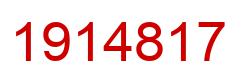 Number 1914817 red image