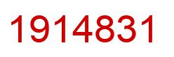 Number 1914831 red image