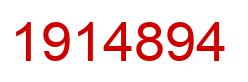 Number 1914894 red image