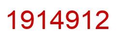 Number 1914912 red image