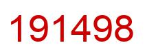Number 191498 red image