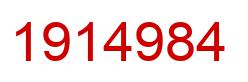 Number 1914984 red image