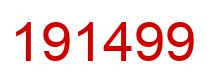 Number 191499 red image