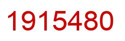 Number 1915480 red image