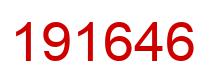 Number 191646 red image