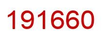Number 191660 red image