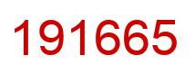 Number 191665 red image