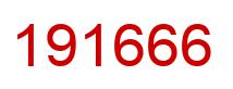 Number 191666 red image