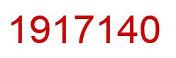 Number 1917140 red image