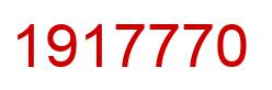 Number 1917770 red image