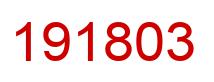 Number 191803 red image