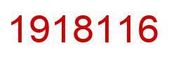 Number 1918116 red image