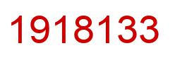 Number 1918133 red image