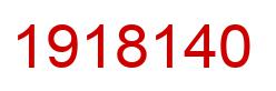 Number 1918140 red image
