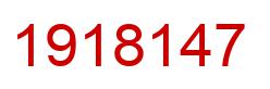 Number 1918147 red image